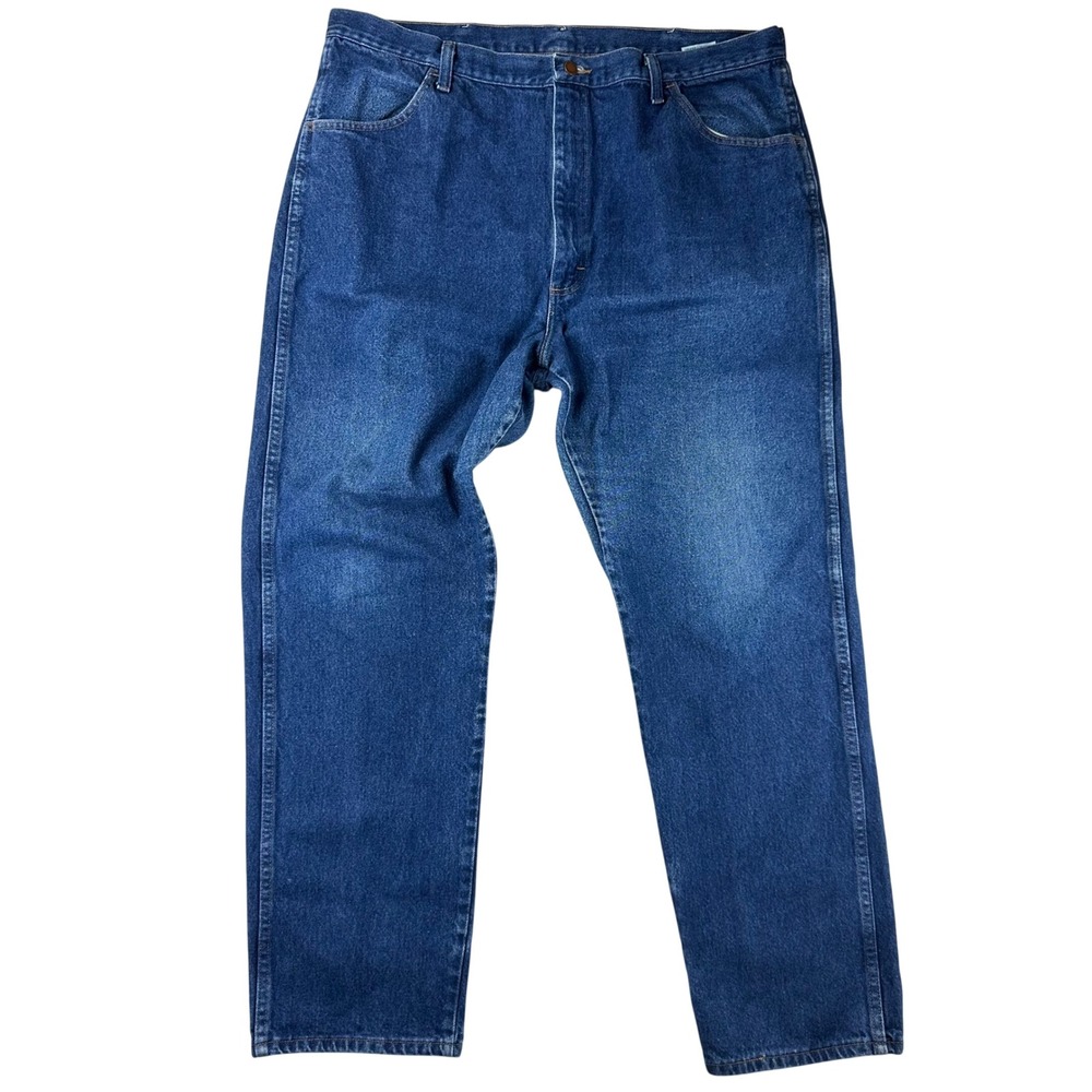 Rustler‎ Jeans Mens 87619PW Regular 42x32 Blue Denim Workwear Cotton